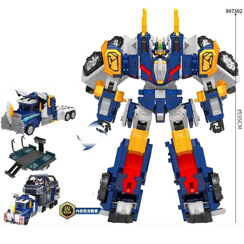 MiniForce Dinoid Warrior Transformation Robot Dinosaur Model REX KAISER Combine Mini Force Deformation Headbot Giganoto Dino Toy