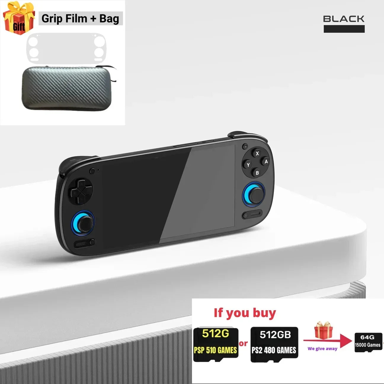 EAEY Retroid Pocket 5 Rp5 Handheld: 8 GB + 128 GB, 5,5 Zoll OLED, Bluetooth 5.0 | Unterstützt PSP/PS2-Spiele, tragbare Retro-Gaming-Konsole