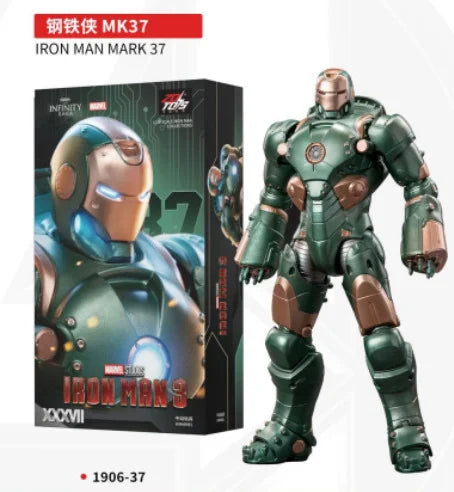 Marvel MK38MK33MK35 Iron Man Moveable Model Toy Non-Luminous Collectible Figure Birthday Gift For Boys Action Figure Collectible