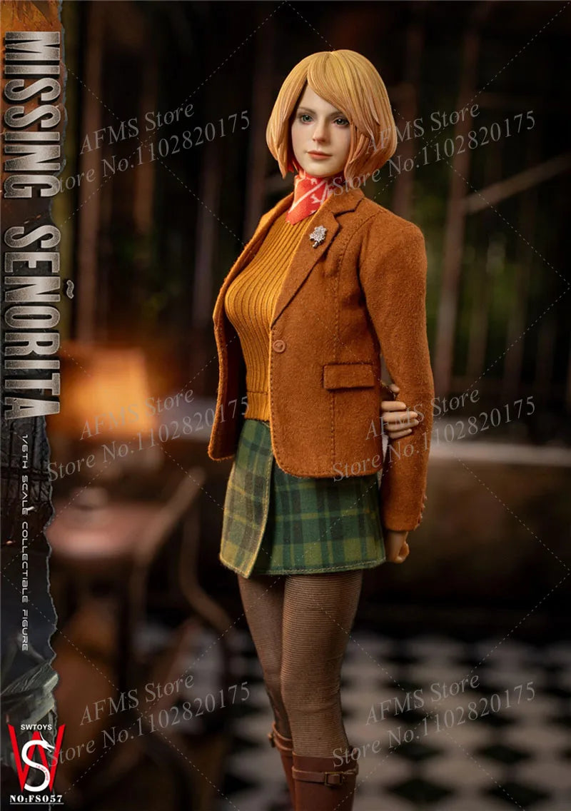 FS057 FS058 1/6 Scale Collectible Figure Ashley Graham dolls Movable Eyes Normal/ Armor Ver 12" Female Soldier