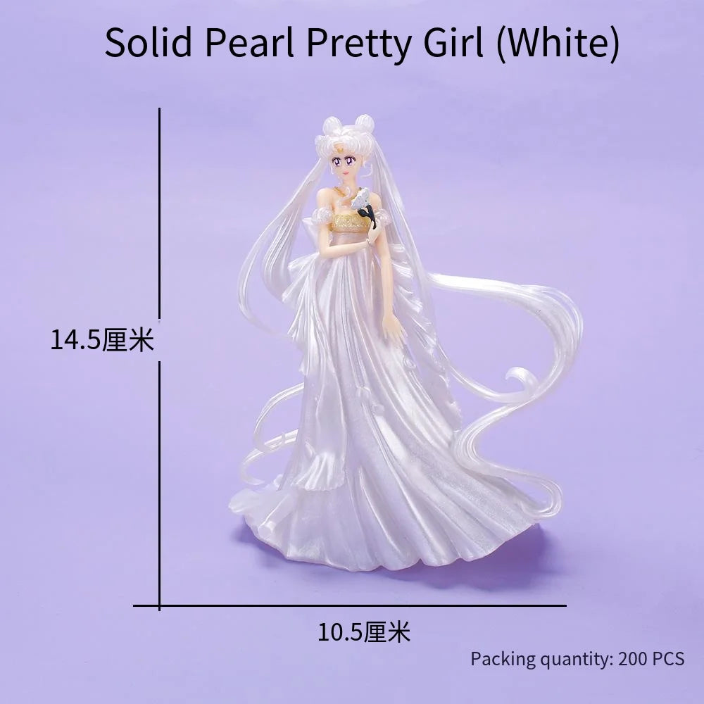 Sailor Moon Anime Actionfiguren 14CM Tsukino Usagi Hochzeitskleid PVC Modell Spielzeug Puppe Kuchen Sammlerstück Dekoration Kinder Geschenke