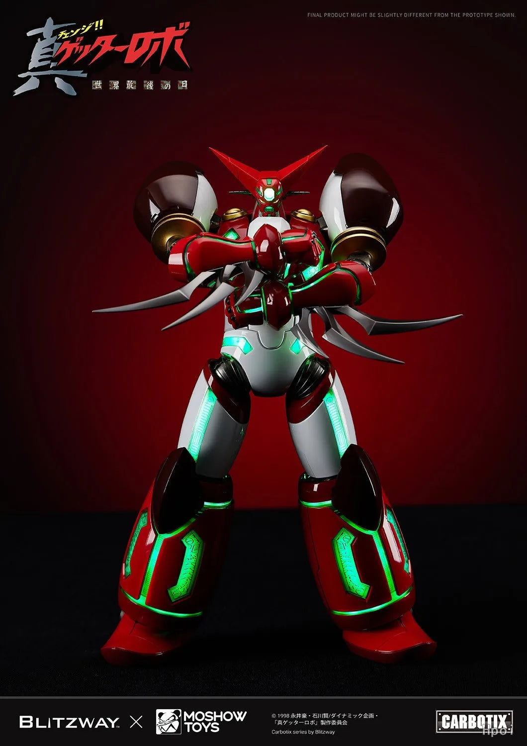 【Original】BLITZWAY MOSHOWTOYS Getter Robo: Armageddon SHIN GETTER 1 Mecha-finished Product Action Figure Model Toys