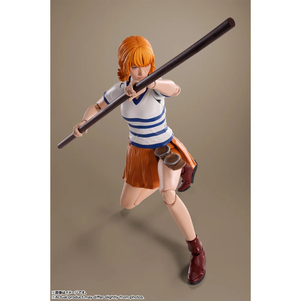 In Stock Original BANDAI SHFiguarts Monkey D Luffy Roronoa Zoro Nami Figure Action Anime Netflix: One Piece Model Genuine Toy