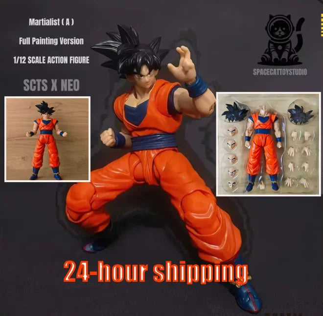 In Stock CTS NEO Dragon Ball Son Goku Martialist Figure Son Goku 1/12 Scale Action Figures Model Pvc Statue Collection Toys Gift