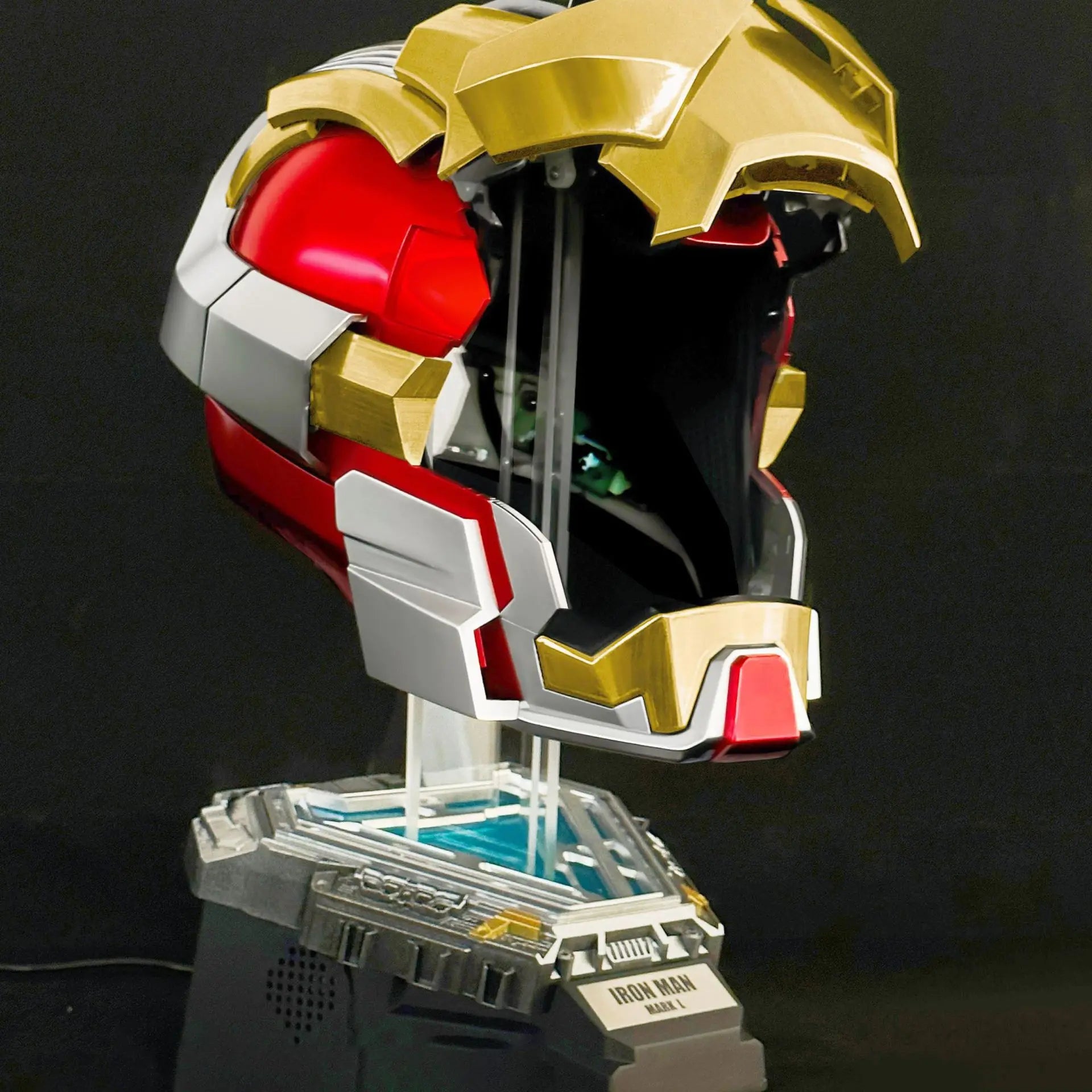 【English Ver. in-stock Now】Nobody Genuine Iron Man Helmet MK17,Voice Control  Auto-Opening Collectible Mask, Anime Cosplay Prop
