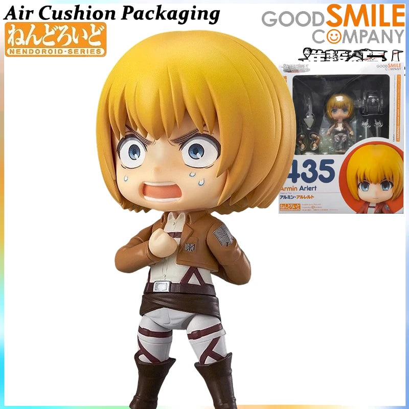 GSC Genuine Nendoroid Series Attacking Giants Colossal Titan Mikasa Ackerman Eren Jaeger Armin Harlert  Action Figures Model Toy