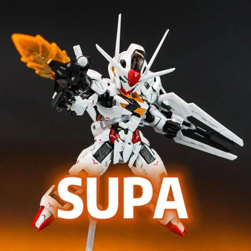 SUPA MGSD Q Version Aerial The Witch From Mercury Assembly Model Kit Yellow Mobile Suit Collectible Action Figure Boy Toy Gift
