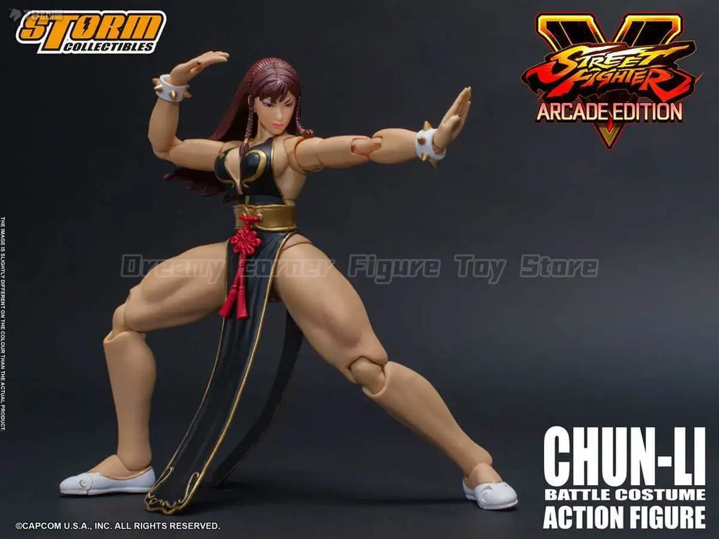 【In Stock】Original STORM COLLECTIBLES Street Fighter V CHUN-LI Battle Costume 1/12 Action Doll Toy Model Gift Collection