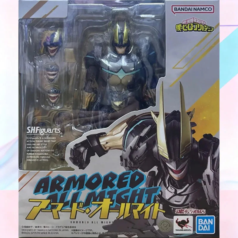 BANDAI Original S.H.Figuarts My Hero Academia Tomura Shigaraki Mourning Dead Tree Armored All Might Exclusive Action Figure Set