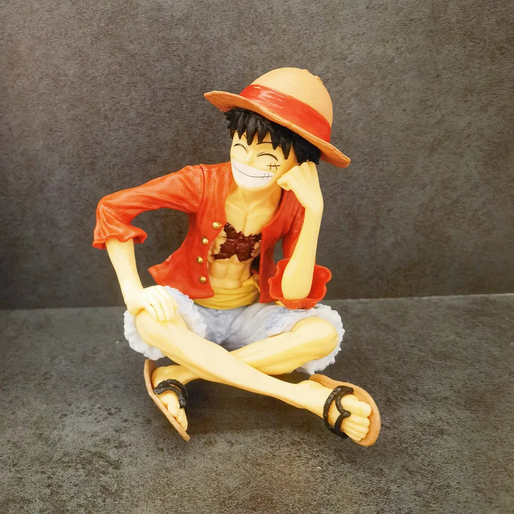 One Piece Figure Luffy Action Figure GK Monkey D Luffy Model Ornament PVC Collectible Charm Hobby Toy Kids Gift