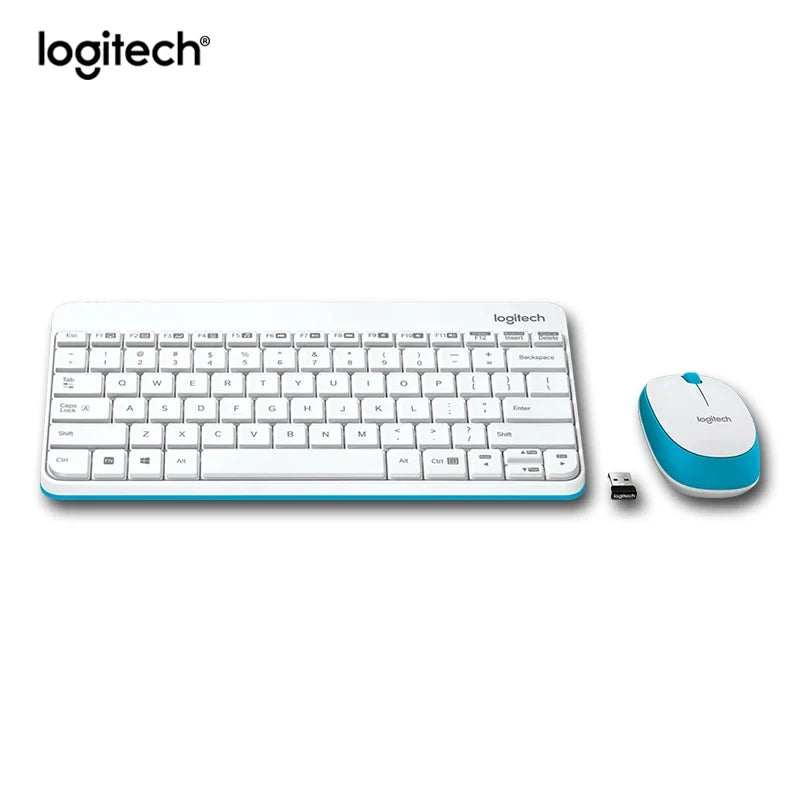 Logitech Mk245 USB-Kabelloses Tastatur-Maus-Set, wasserdicht, spritzwassergeschützt, geeignet für den Einsatz auf Laptops, Desktops, Heimbüros