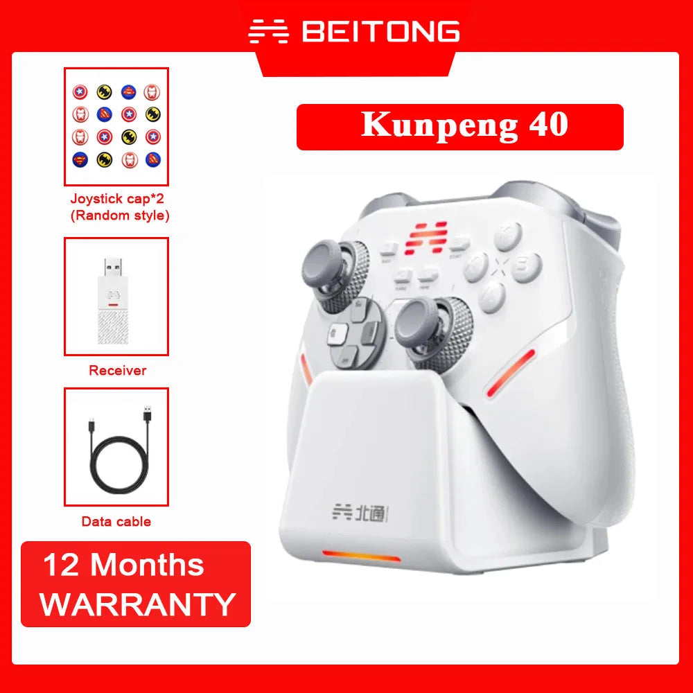 BEITONG Kunpeng 20 40 KP20 KP40 Wireless Game Controller TMR Joysticks Hall Effect Triggers Gamepad for PC/Switch/IOS/Android