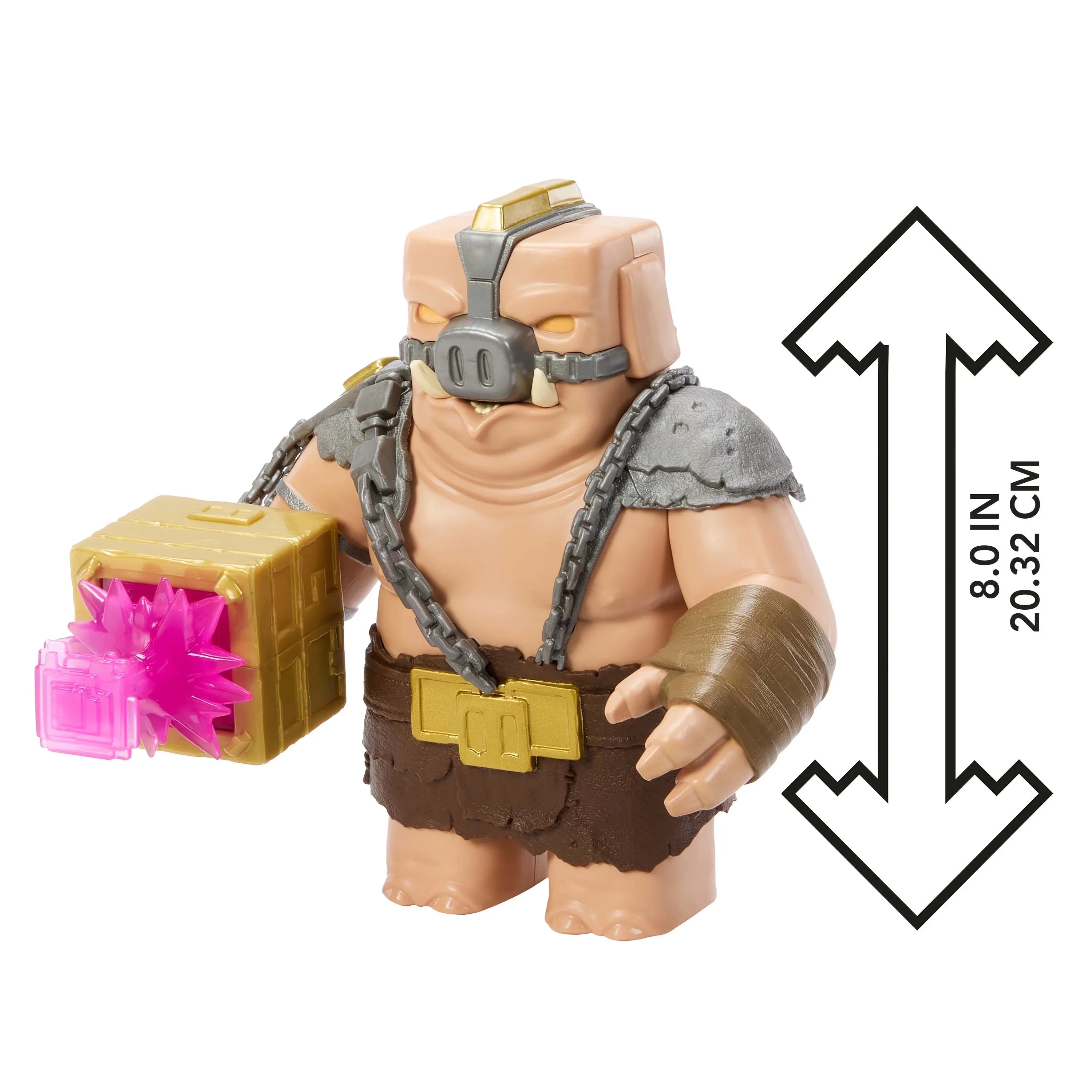 Original Mattel Minecraft Lights & Sounds Battle Mode Great Hog Large Action Figure Minecraft Movie Piglin Toys for Children
