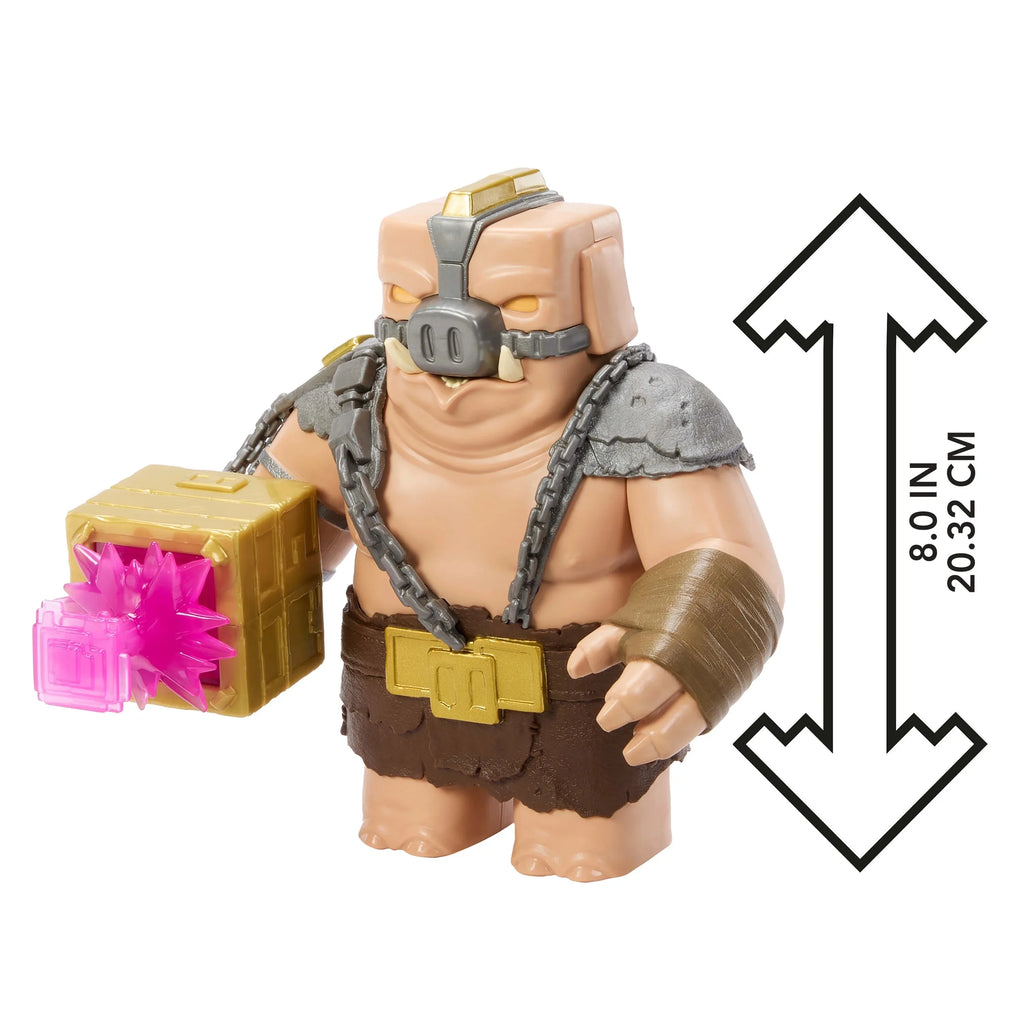 Original Mattel Minecraft Lights & Sounds Battle Mode Great Hog Large Action Figure Minecraft Movie Piglin Toys for Children
