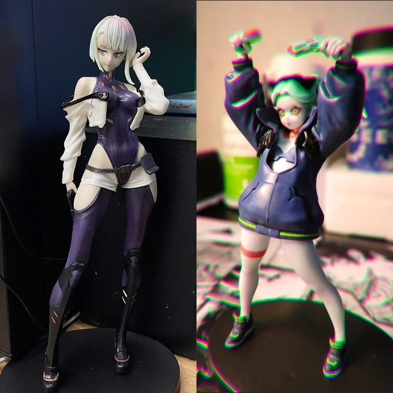 Hot Sales 22cm Cyberpunk #2077 Edgerunners Anime Figure Super Hacker Edge Walker Lucy Action Figure Collection Model Doll Toys