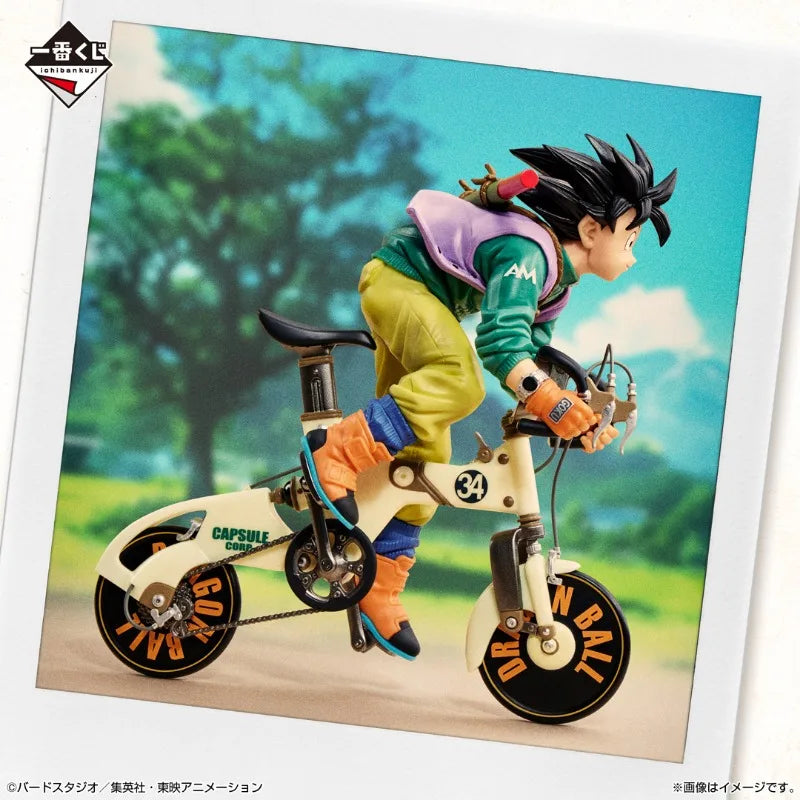 Bandai in Stock Original Ichibankuji DragonBall Anime DRAGONBALL SNAP COLLECTION Locomotive Goku&Gohan&Lunch Action Figures Toys
