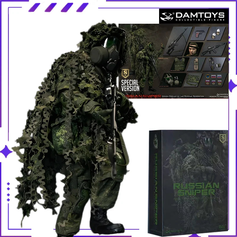 DAMTOYS Original 78069 78078S Russian Armed Forces - Russian Sniper Special Edition Finished Product Mobile Soldier ModelToyGift