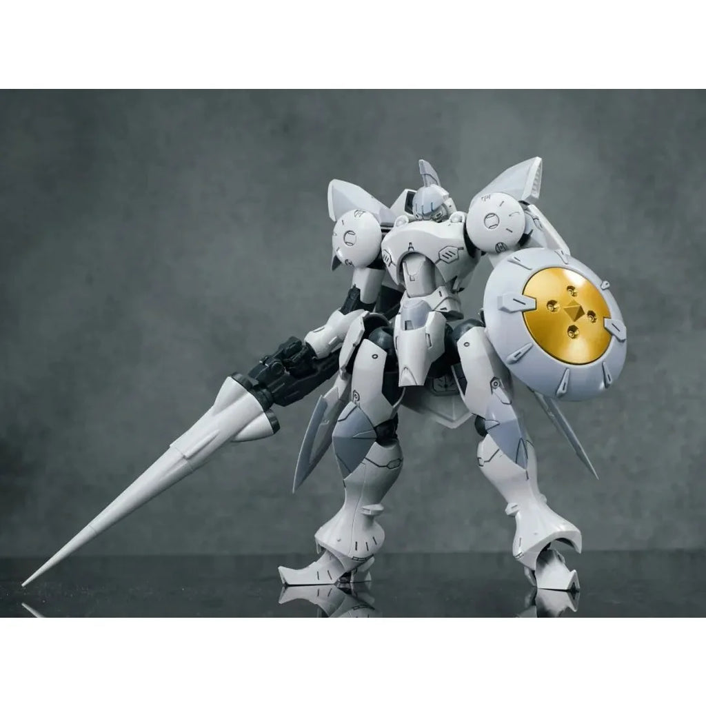 Sheik Mainland Hyper Cavalry ACTAEON 1/144 Assembly Mech Action Figure | Lance & Accessories, White & Red, Boys Collectible Gift