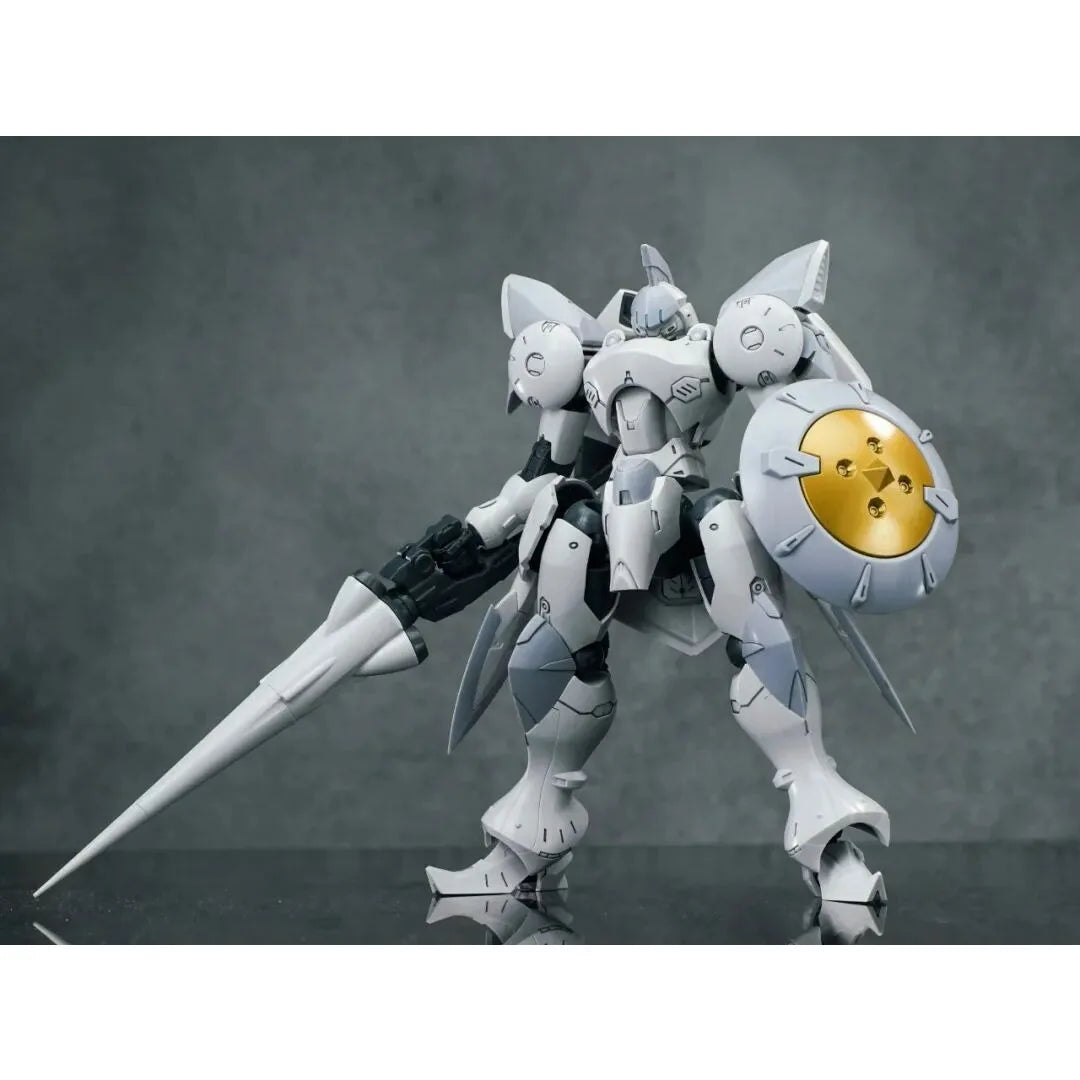 Sheik Mainland Hyper Cavalry ACTAEON 1/144 Assembly Mech Action Figure | Lance & Accessories, White & Red, Boys Collectible Gift