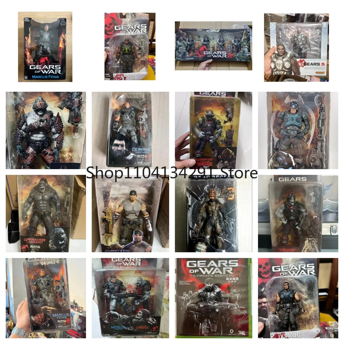 Original Storm Toys 1/12 Marcus Fenix Gears of War Soldier Model 6'' Beast Rider 18 cm Action Figure Model Gift Collection