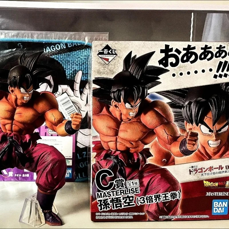 GREEN CAT Bandai Banpresto Dragon Bal Ichiban Kuji Earth 2 C Reward Kaiohken Son Goku Anime Figure Model Desktop Ornaments Gift