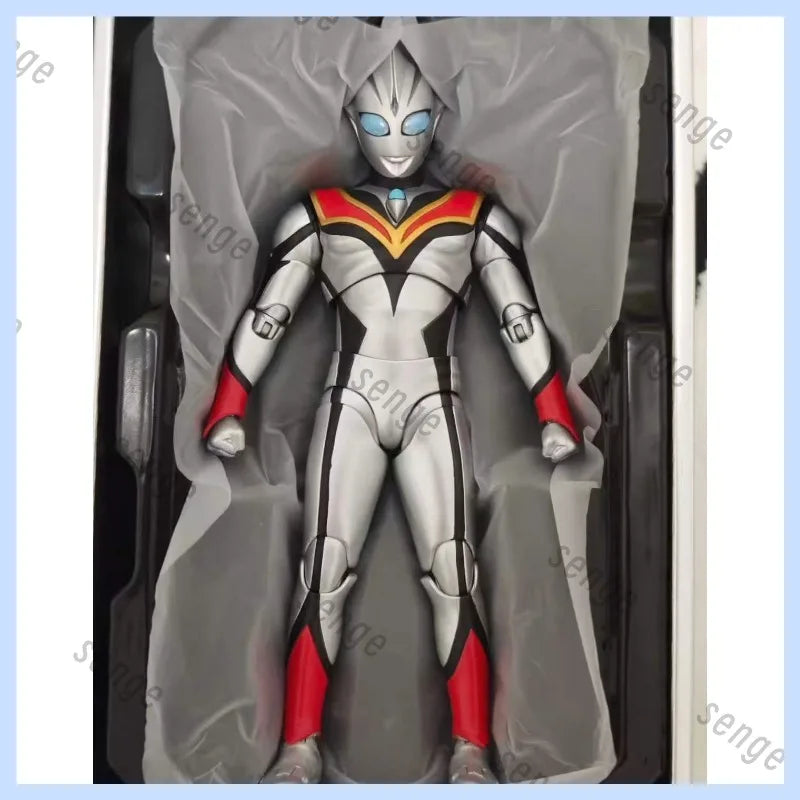 [Genuine Spot] Bandai SHF Real Bone Sculpture Ultraman Tiga Tornado Form / Evil Tiga Action Figure Gift Collection Ornament