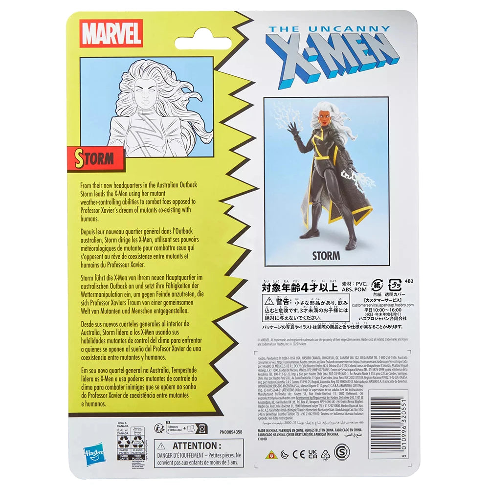16cm Hasbro Marvel Legends Series Storm (Reissue)  Collectible X-Men Anime Comic Action Figure Model Gift Toys gifts