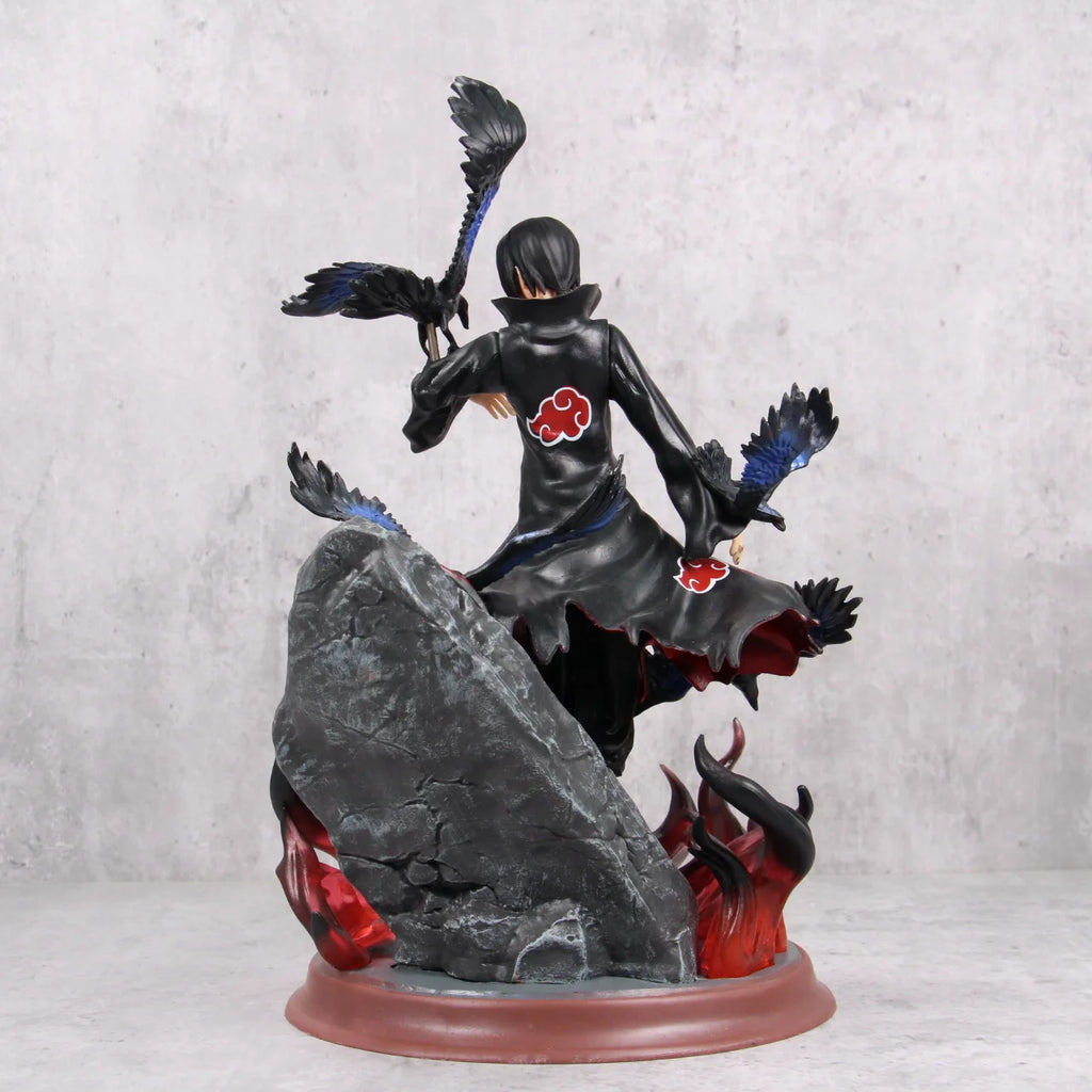 2025 Hot Naruto Crow Hall Itachi GK Uchiha Itachi Statue Anime Figure Model Desktop Ornament Hand-made Collection Brithday Gift