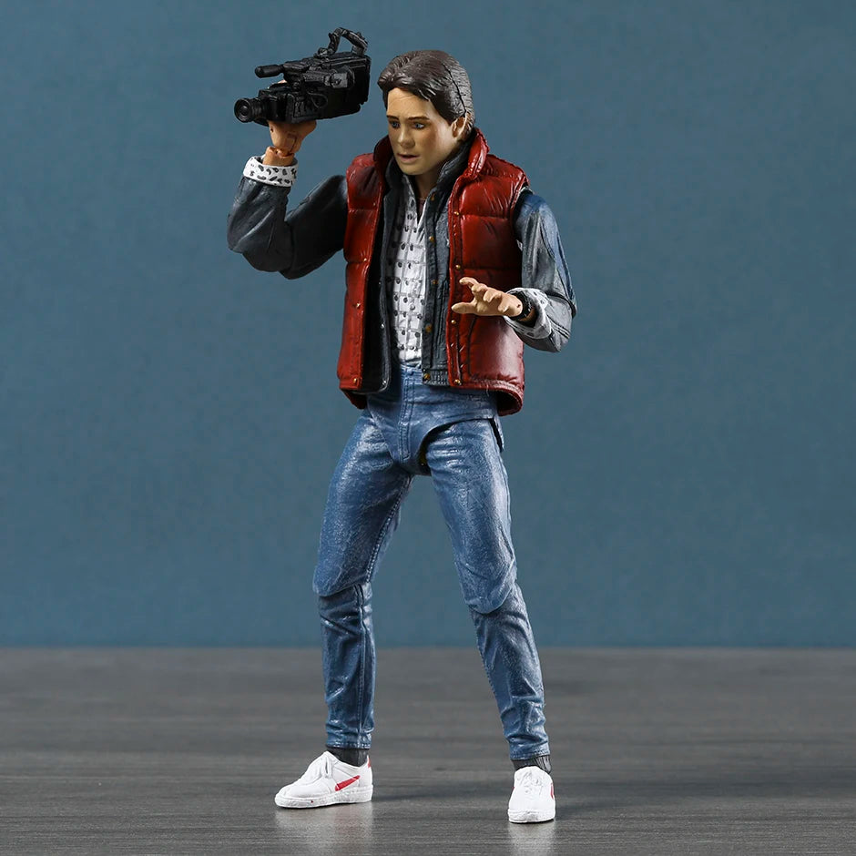 NECA Back to the Future Marty McFly Guitar Ultimate Action Figure Doll Handmade Model Toy