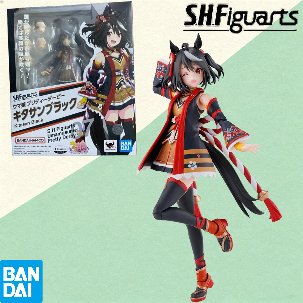 100% Authentic In Stock Bandai S.H.Figuarts Uma Musume: Pretty Derby Representative Chimei & Tokai Teio Collectible Model toy