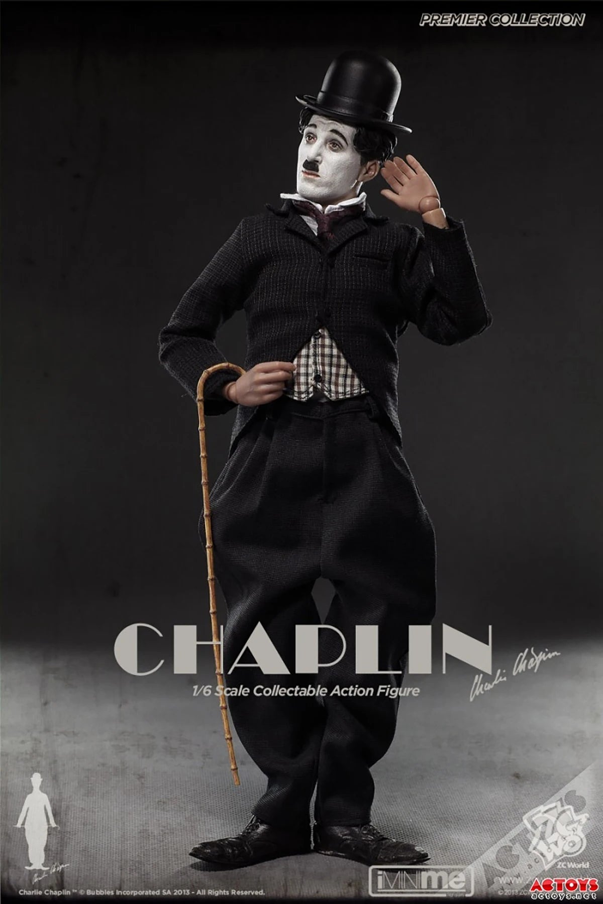 Original  ZCWO 1/6Charlie Chaplin Comedy Master Classic Character collection level Action doll Figure Model Toys 12 inches