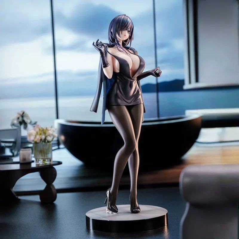 1/6 Original Hanabee Black Dress Version Anime Figure Collectible Japanese Girl Character Model PVC Action Figure Toy For Fans