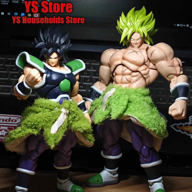 1/12 Scale Super Saiyan Broli Anime Soldier Deep/Green Mini Hemline Toys Accessory For Dragon Ball 6" Shf Figure Decoration