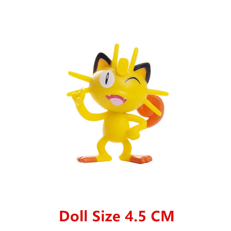 3-7 Cm PokemonCartoons Anime Figure Pikachu Mew Snorlax Charmander Cosplay Collection Pet Pocket Monster Action Model Toy Gifts