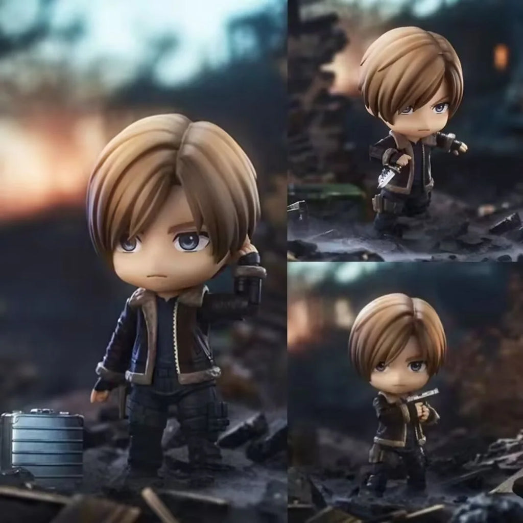 #2761 #2337 Ada Wong & Leon S. Kennedy Resident Evil Anime Figure Set  Swappable Faces Movable Joints Action Figure For Gift