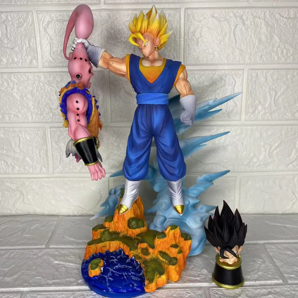New 32cm Cs Vegetto Vs Buu Model Dragon Ball Action Figure Super Saiyan Pvc Statue Doll Collection Desktop Ornament Toys Gifts
