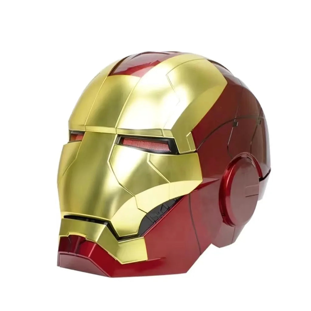 New Iron Man Helmet Black Gold Black Silver Electric Helmet Voice Controlled Voice Machine Helmet Movable Mask Trendy Collection