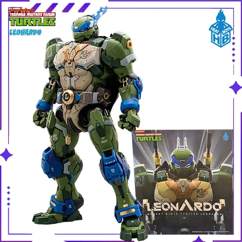 HeatBoys Anime Original Authentic Mecha Ninja Turtle Donatello Alloy Finished Product Super Movable Mecha Model Toy in Stock
