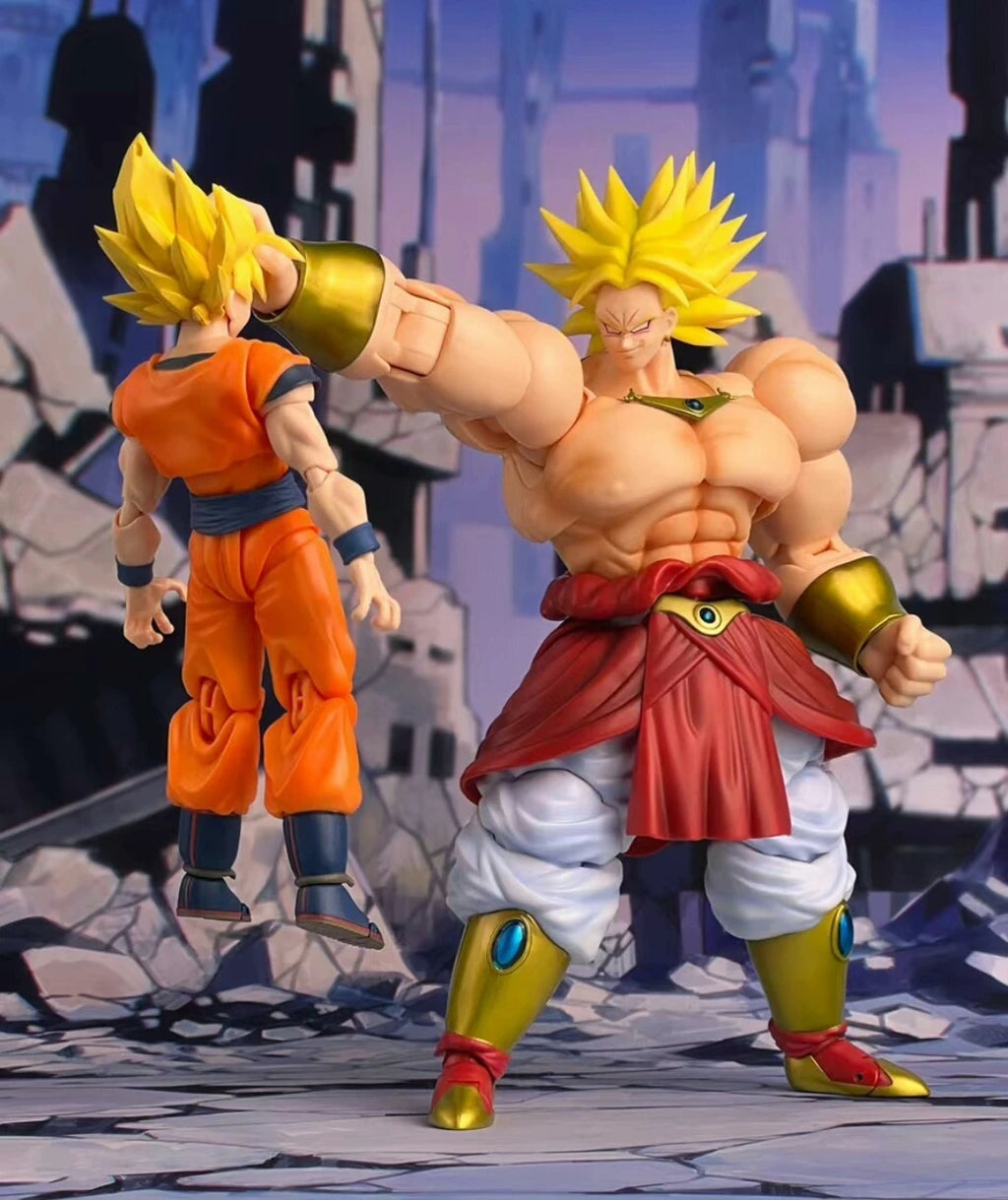 In Stock Dragon Ball Demoniacal Fit DF SHF SSJ Legendary Berserker Broly Action Figure Toy Gift Model