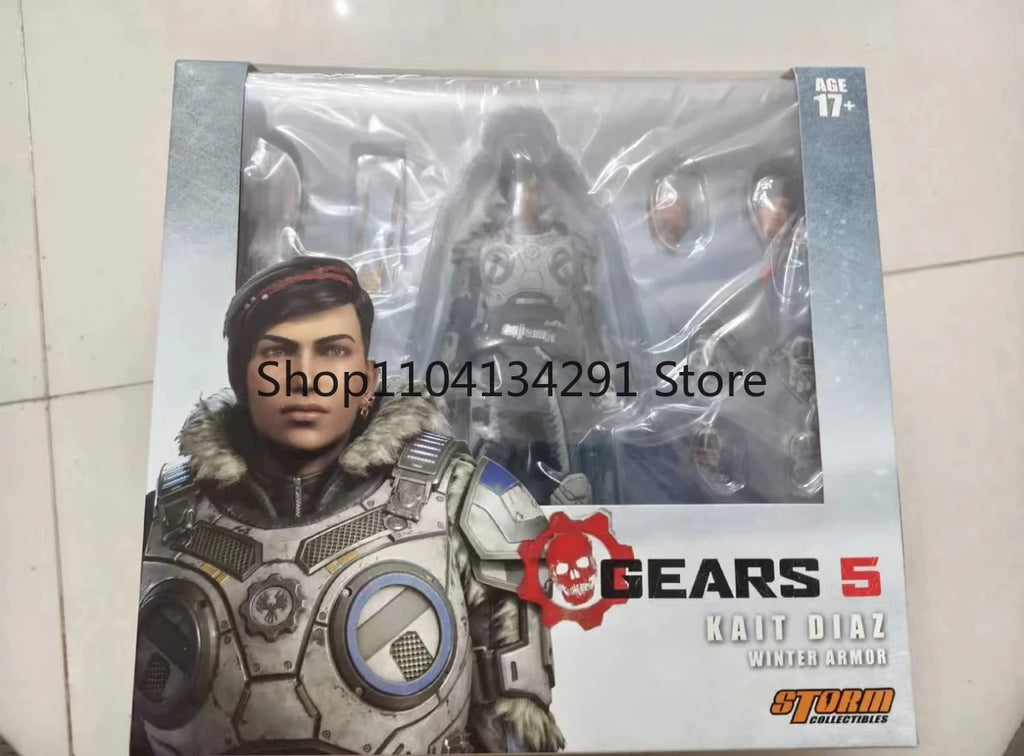 Original Storm Toys 1/12 Marcus Fenix Gears of War Soldier Model 6'' Beast Rider 18 cm Action Figure Model Gift Collection