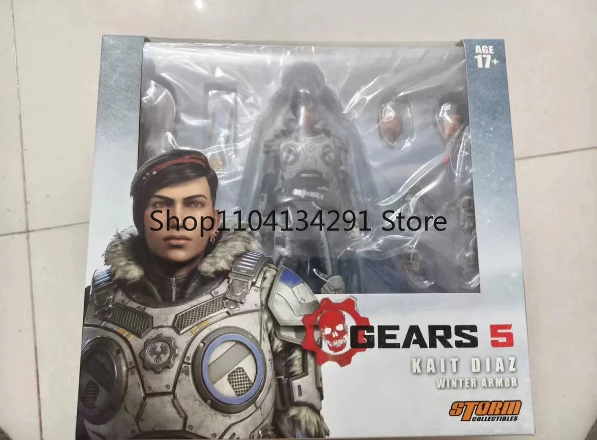 Original Storm Toys 1/12 Marcus Fenix Gears of War Soldier Model 6'' Beast Rider 18 cm Action Figure Model Gift Collection