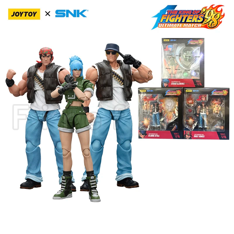 1/18 JOYTOY Action Figure SNK KOF'98UM Ikari Warriors Team Anime Model Toy