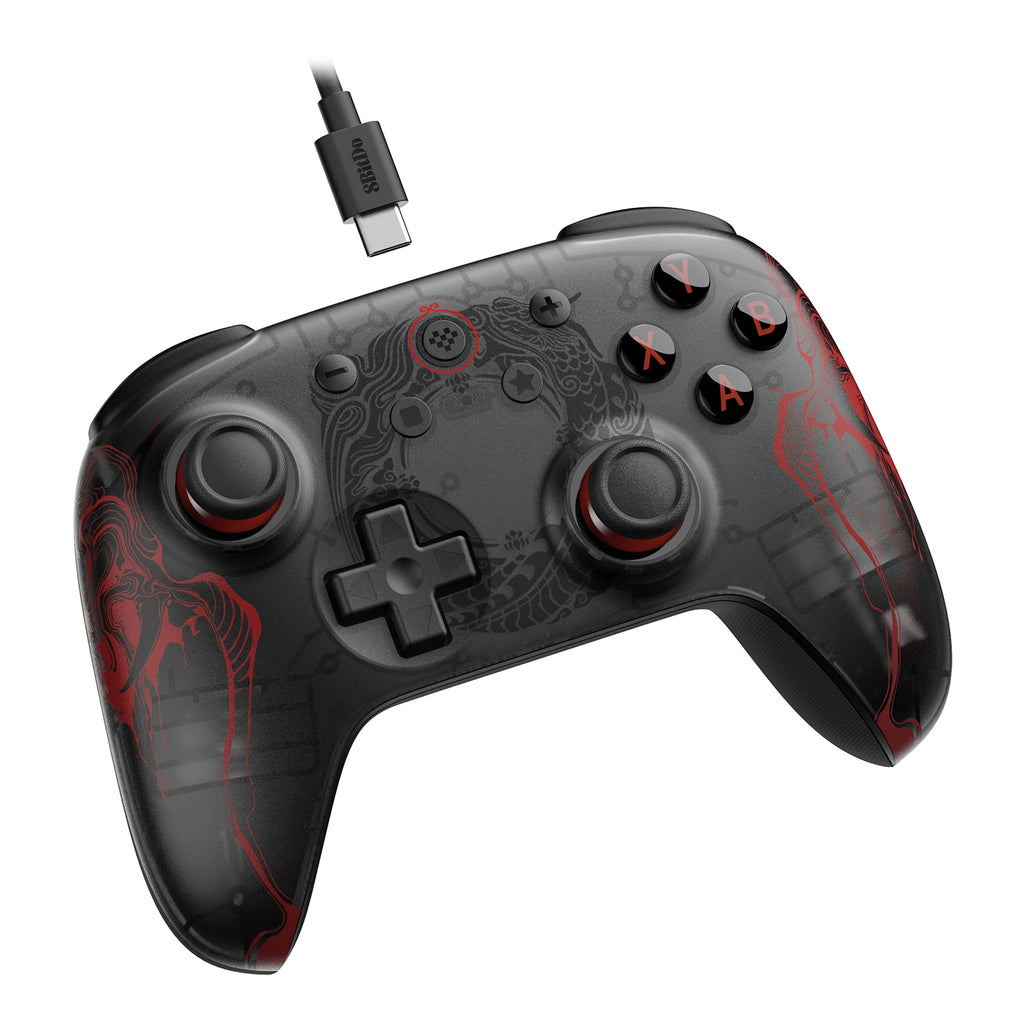 8BitDo Ultimate 2C Wireless Game Controller Wired Gamepad Black Myth WuKong with Hall Effect Joystick for Windows 10 11 Android