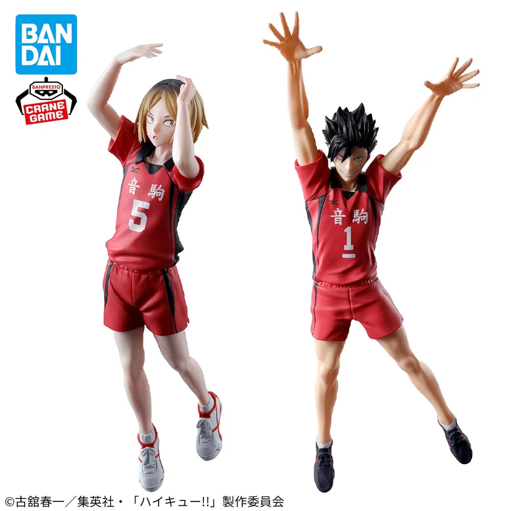 В наличност Оригинална фигурка за позиране BANPRESTO Tetsuro Kuroo Kenma Kozume Figure Anime Haikyu!! Модел оригинална играчка в кутия