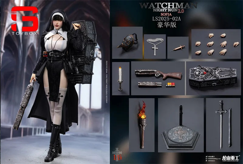 【2025 Q3 】Longshan Heavy Industry LS2025-02 1/6 Redemption of the Night Sophia Action Figure 12'' Female Soldier Full Set Model