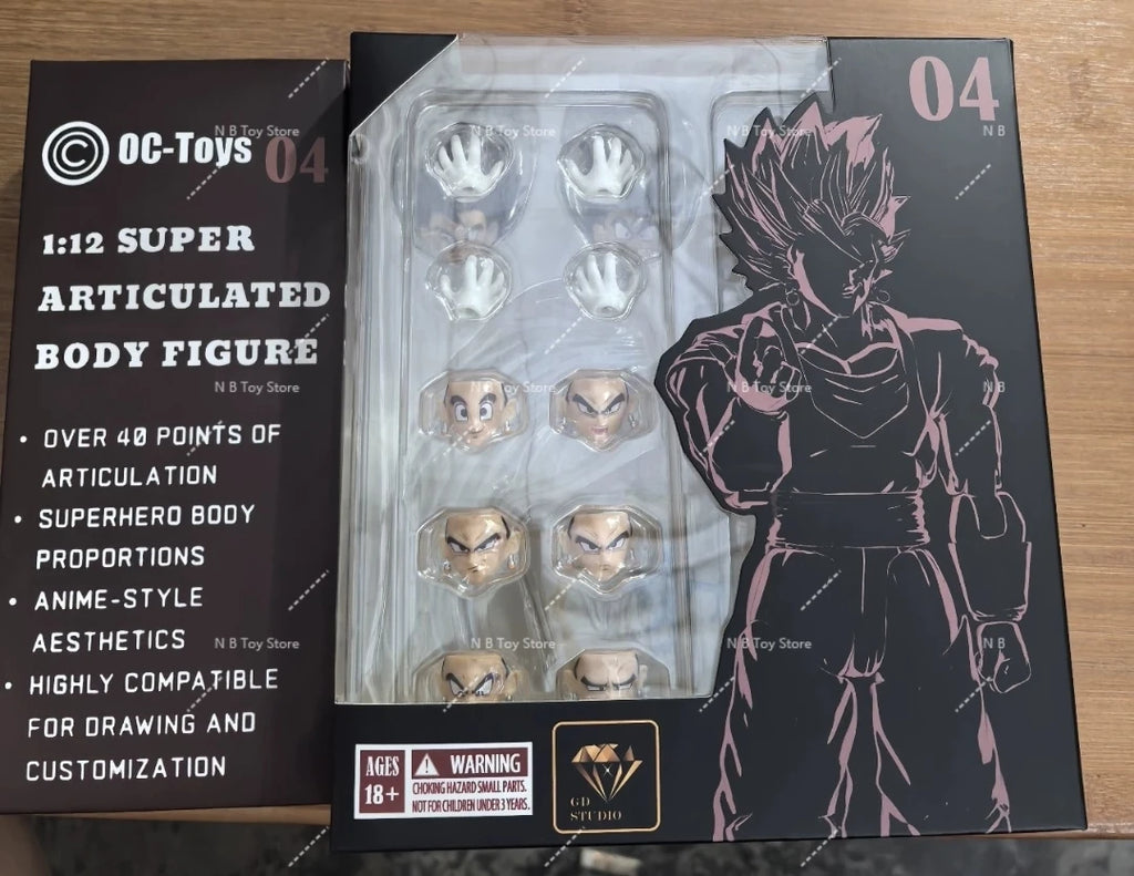 OC Toys Dragon Ball SHF Super Saiyan SSJ Veggetoo Son Goku Vegito 3.0 Figure Body Anime Action Figures Models Gifts Toys