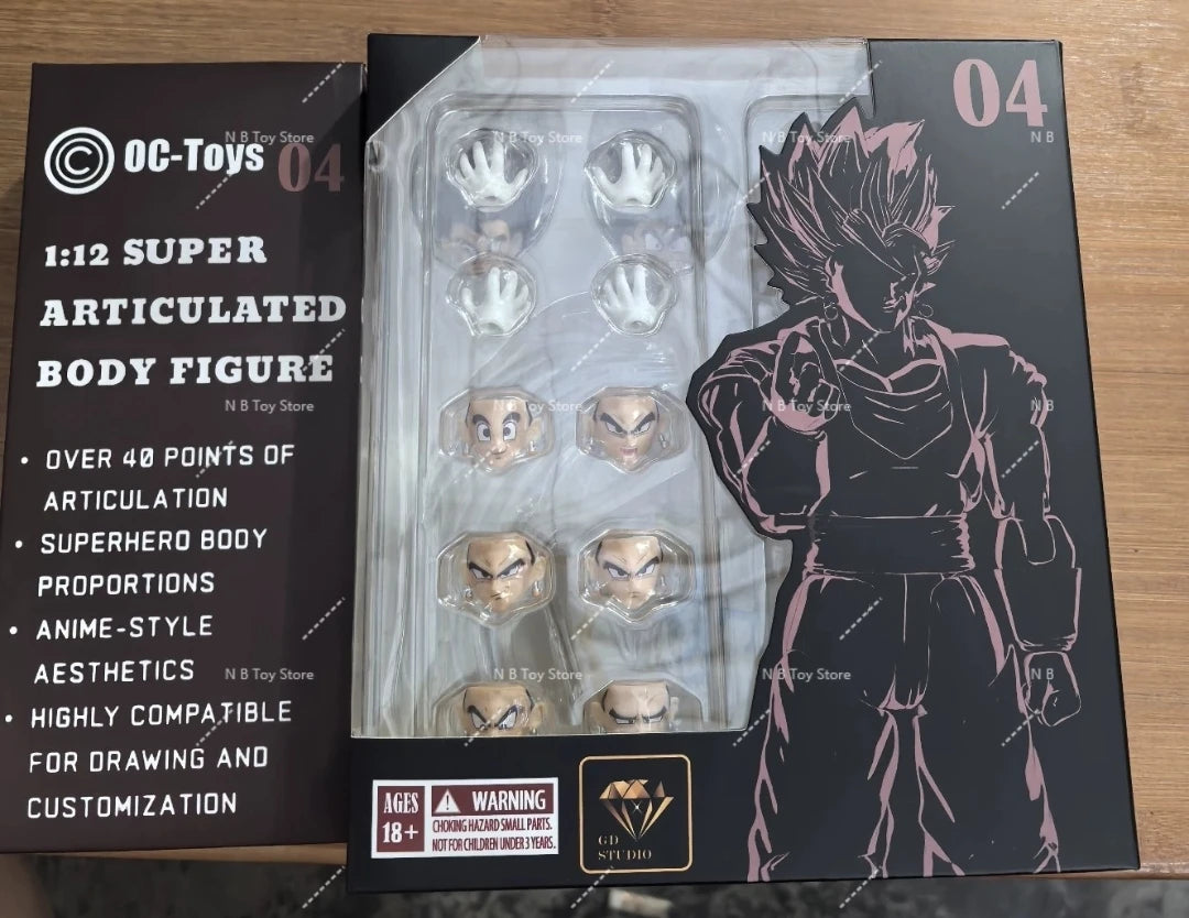 OC Toys Dragon Ball SHF Super Saiyan SSJ Veggetoo Son Goku Vegito 3.0 Figure Body Anime Action Figures Models Gifts Toys