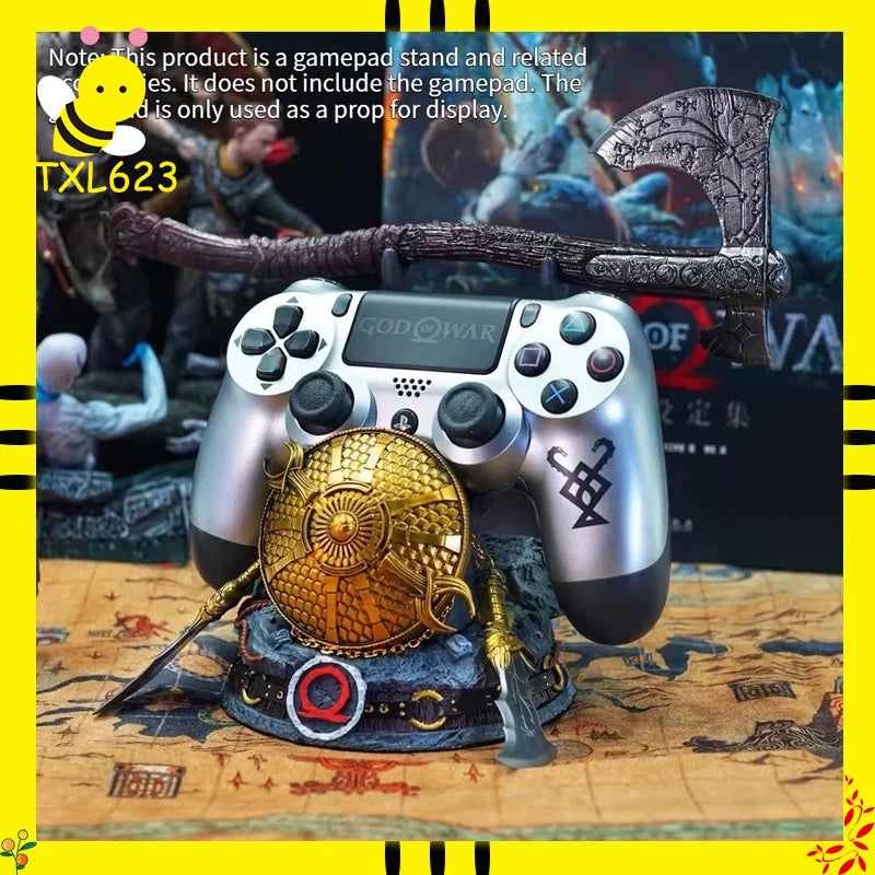 Leviathan Axe Controller Stand Resin Statue Game-Themed Model Accessory for PS4/PS5 Gaming Decoration Joystick Holder