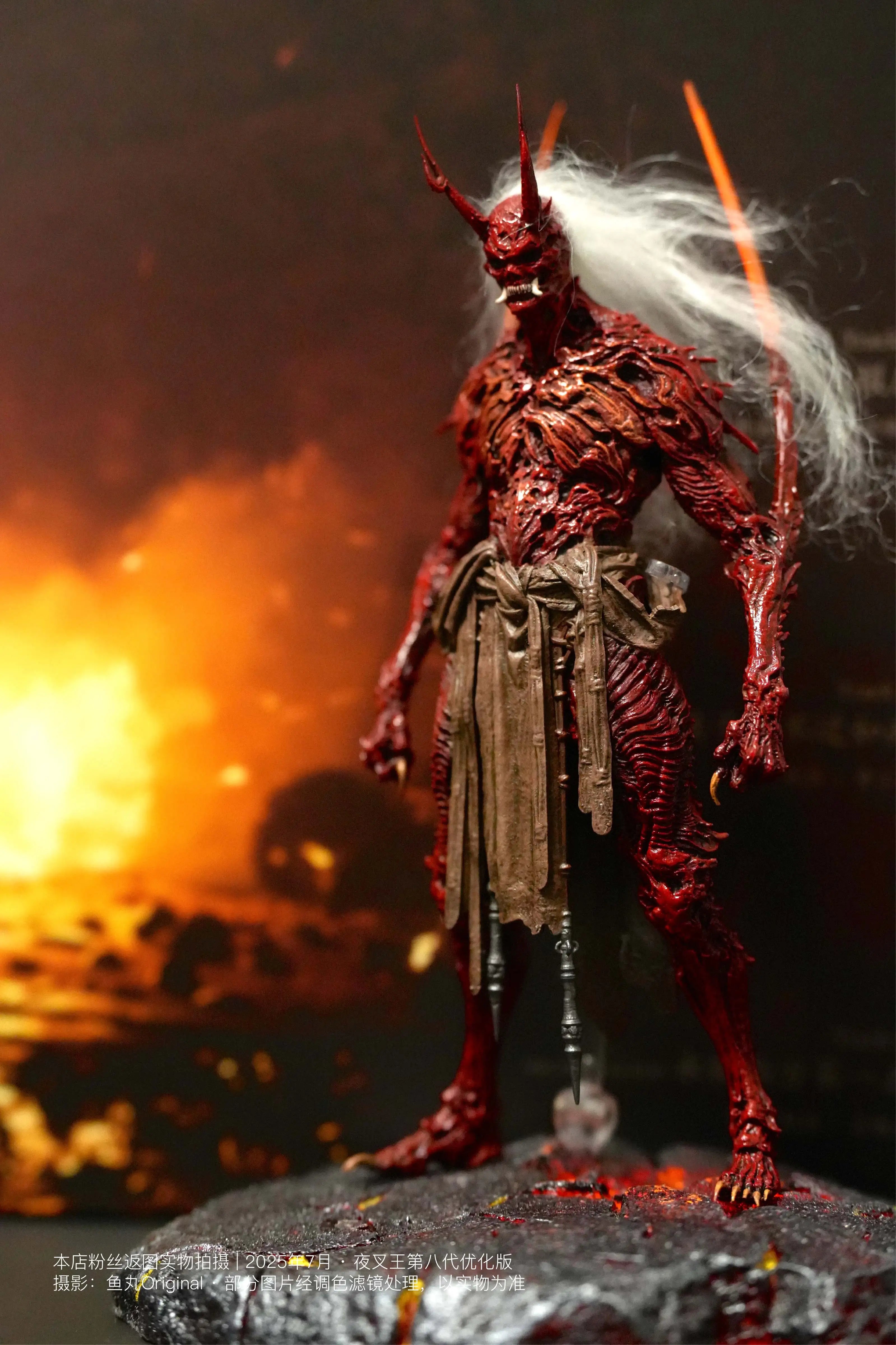 Black Myth Wukong Yaksha King Red Demon Pre-Painted Collectible Model Figure Statue Game Decor Gift Action Figure Collectible