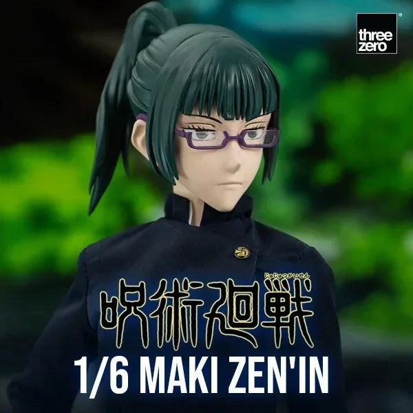 In Stock Threezero FigZero 1/6 Zenin Maki Anime Jujutsu Kaisen Original Action Figure Collectible Model Dolls Statuette Toys